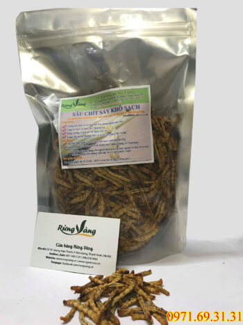Sâu chít sấy khô sạch tại Shop Rừng Vàng