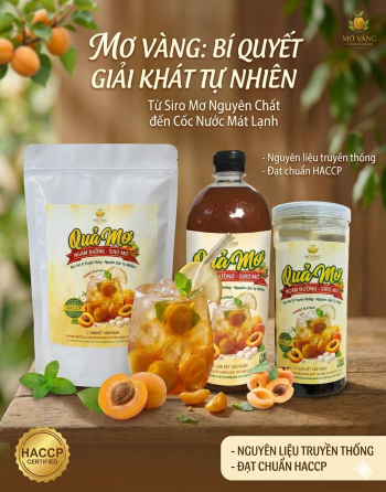 sản phẩm quả mơ ngâm đường - siro mơ