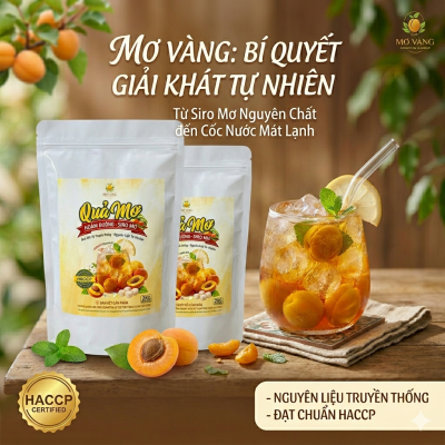 Quả mơ ngâm đường nguyên chất túi zip 2kg